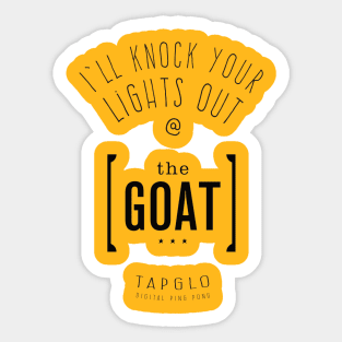 Lights out goat Sticker